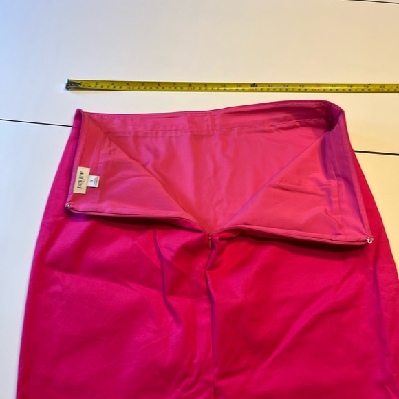 J. Crew size 6 hot pink scalloped hem midi skirt - Picture 5 of 7